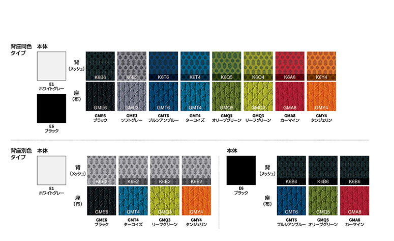 ベゼルのカラーバリエーション