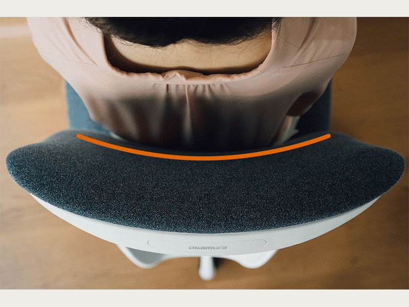 シルフィーの背もたれのカーブ