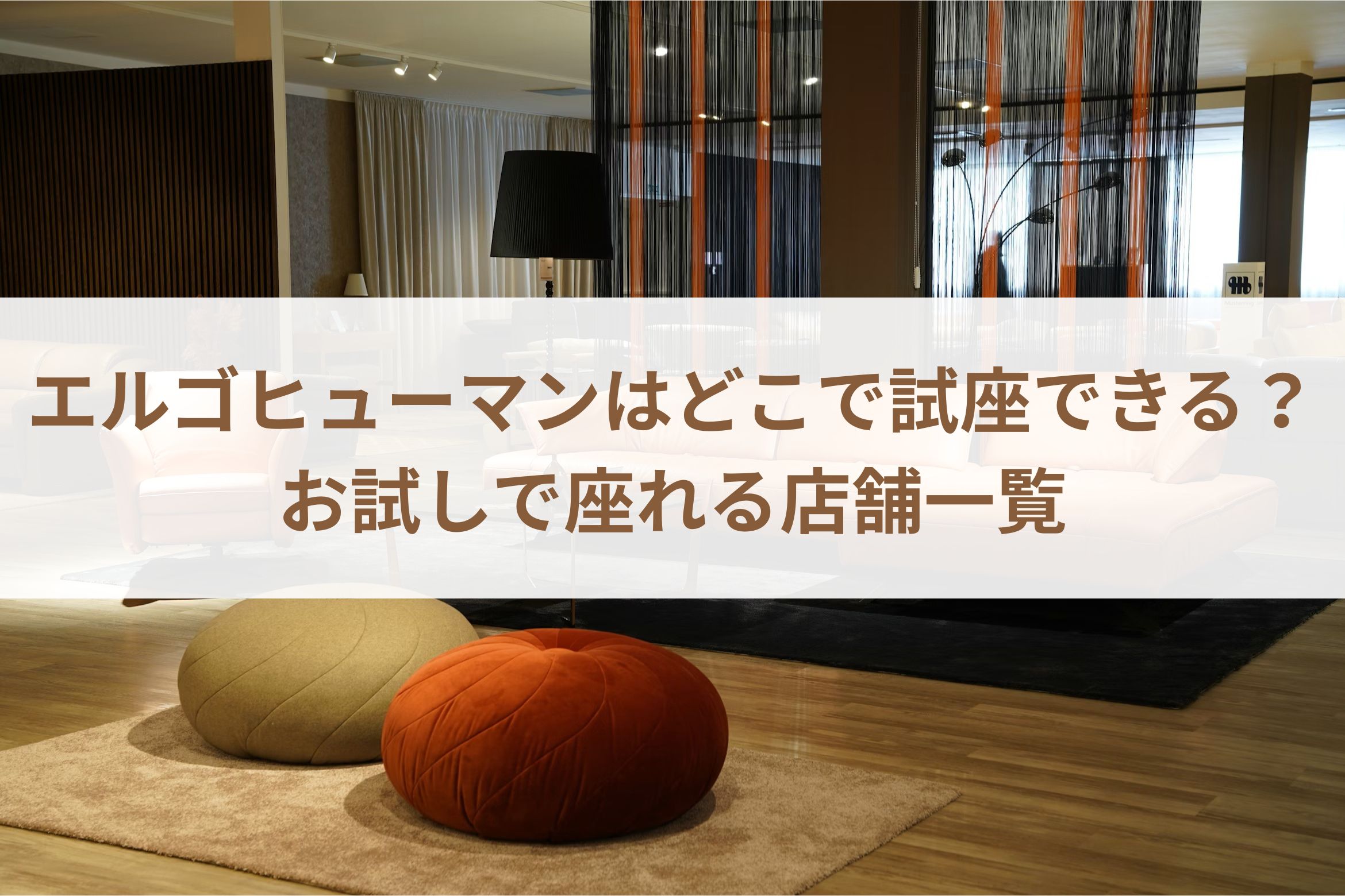 エルゴヒューマンはどこで試座できる？お試しで座れる店舗一覧