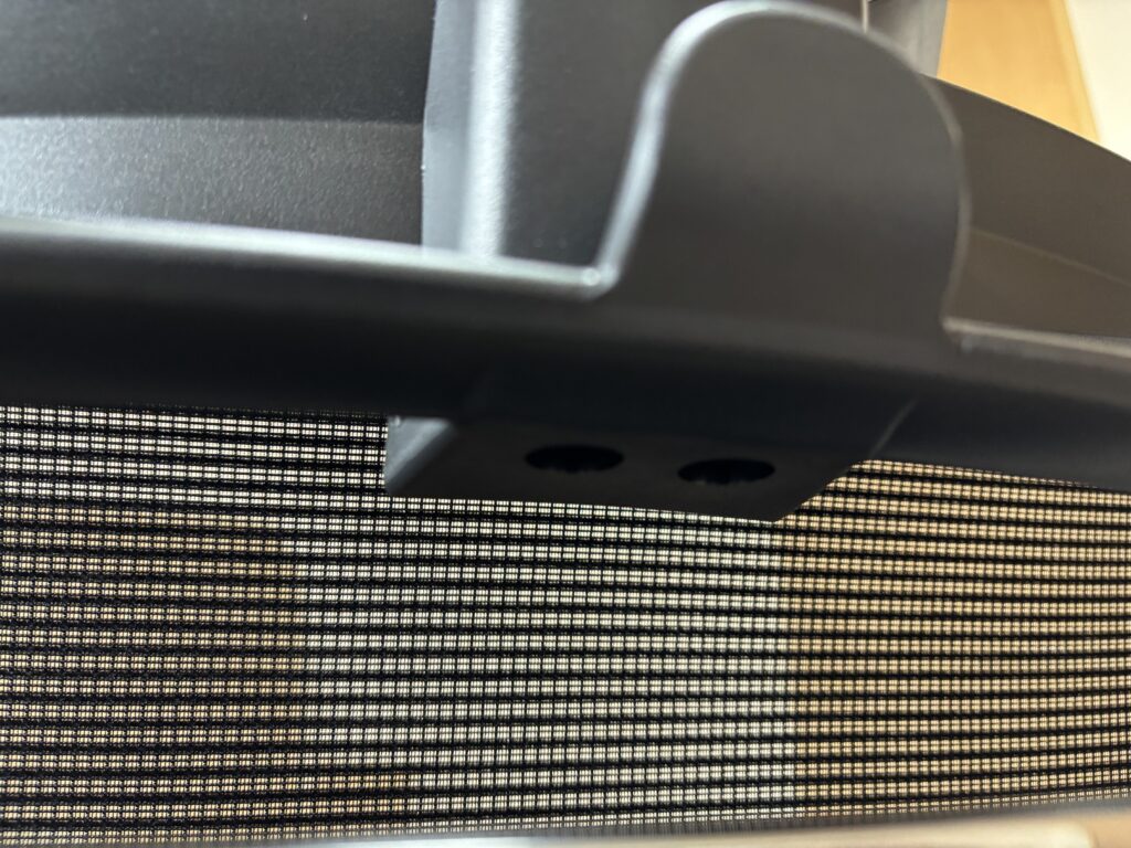 ハンガー部分の取り付け