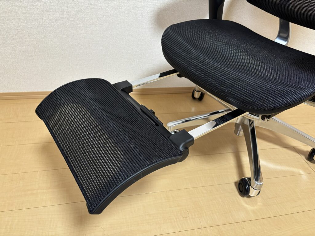 良かった点⑨：【フットレスト】休憩時にリラックスできる