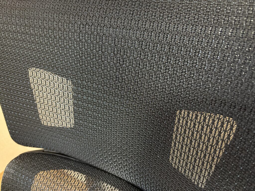 メッシュ素材(【左】Rasical Chair Elite)