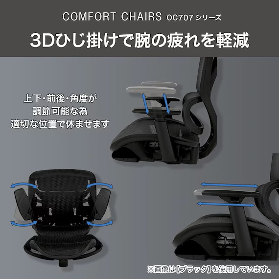 ニトリOC707の3Dアームレスト