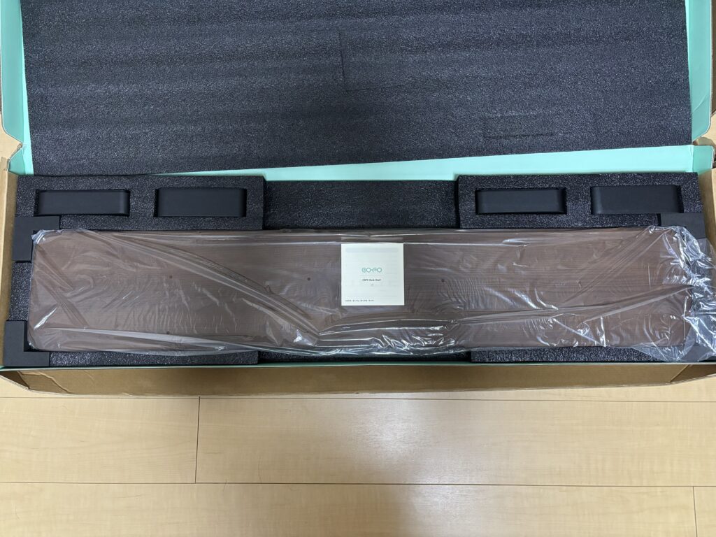 COFO Desk Shelfのレビュー②:サイズ・高さを選べて便利
